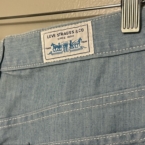 Levi's | Skirts | Vintage White Label Levis Womens Light Wash Blue Snap ...